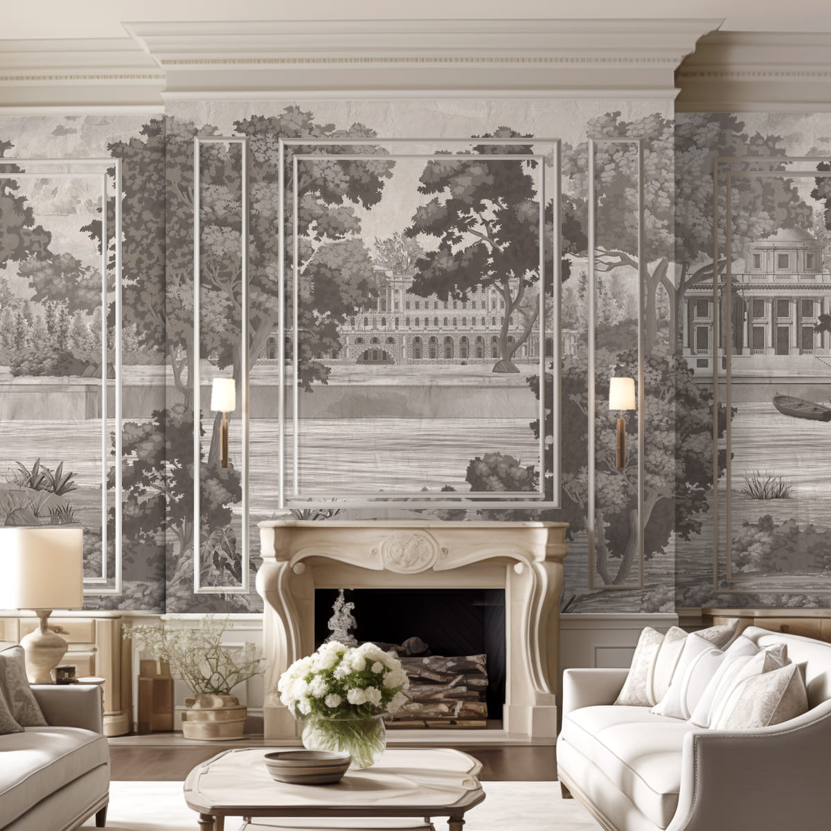 Grisaille Grandeur European Inspired Design