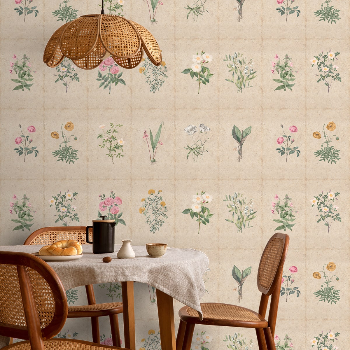 Mehek, Botanical Rendition Room Wallpaper