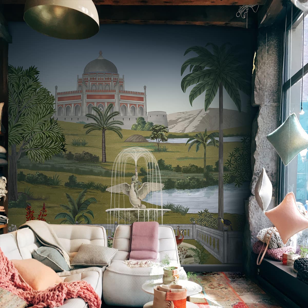 Fitorr, Vintage Style Room Wallpaper, Customised