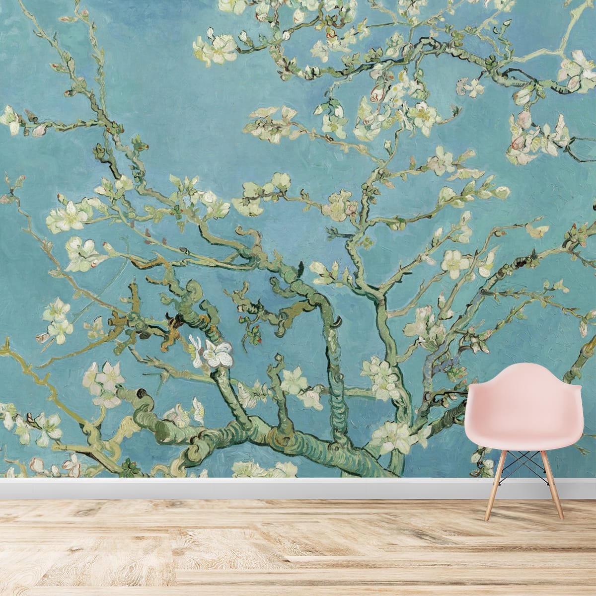 Vincent Van Gough Almond Blossom Painting Wallpaper for Wall