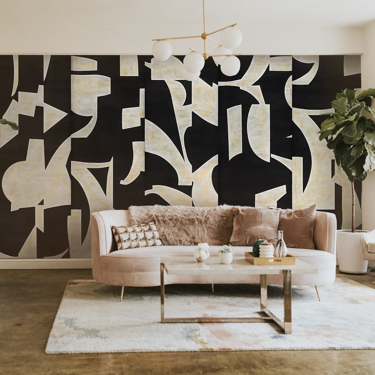 Serene Strokes, Subtle Abstract Design Wallpaper for Walls