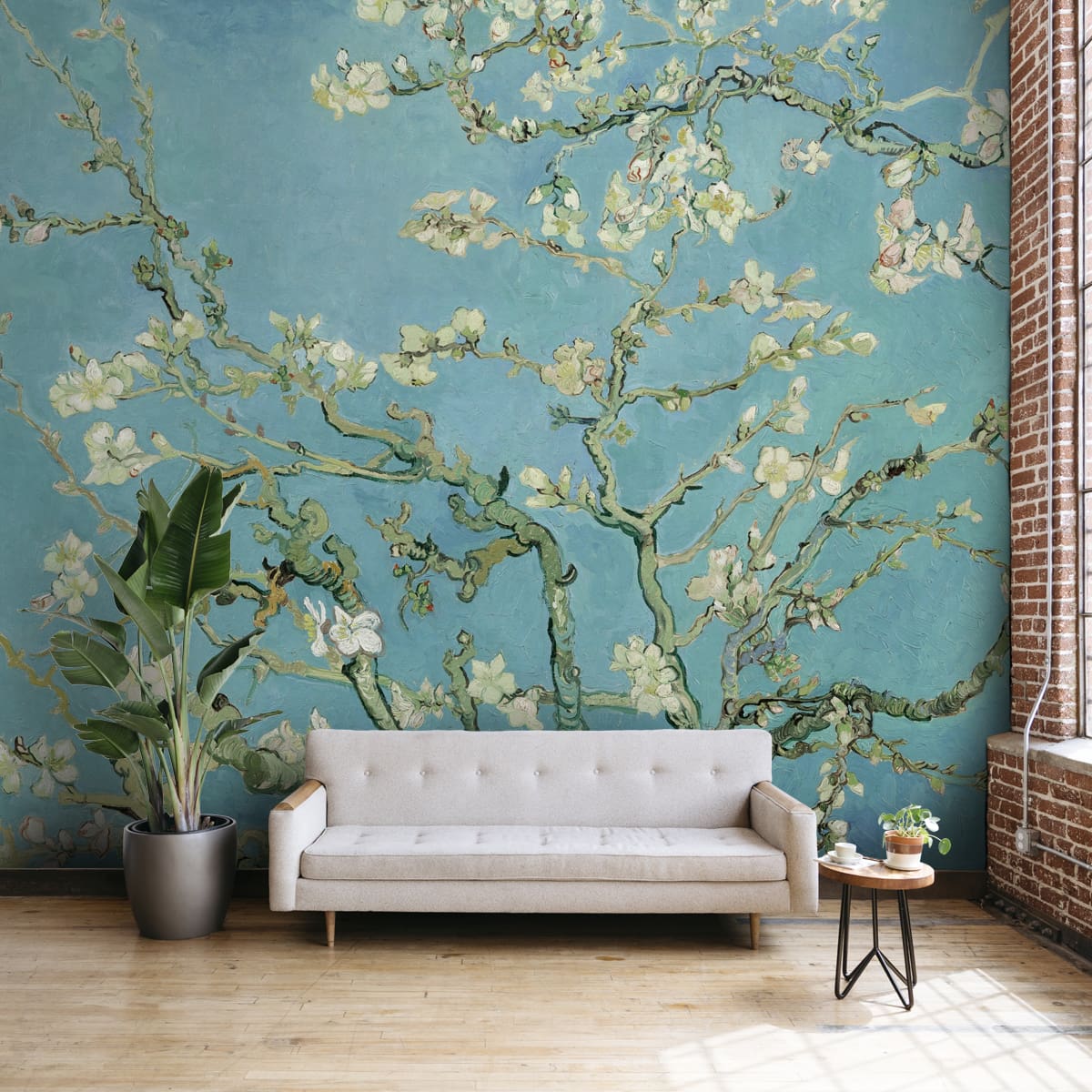 Vincent Van Gough Almond Blossom Painting Wallpaper for Wall