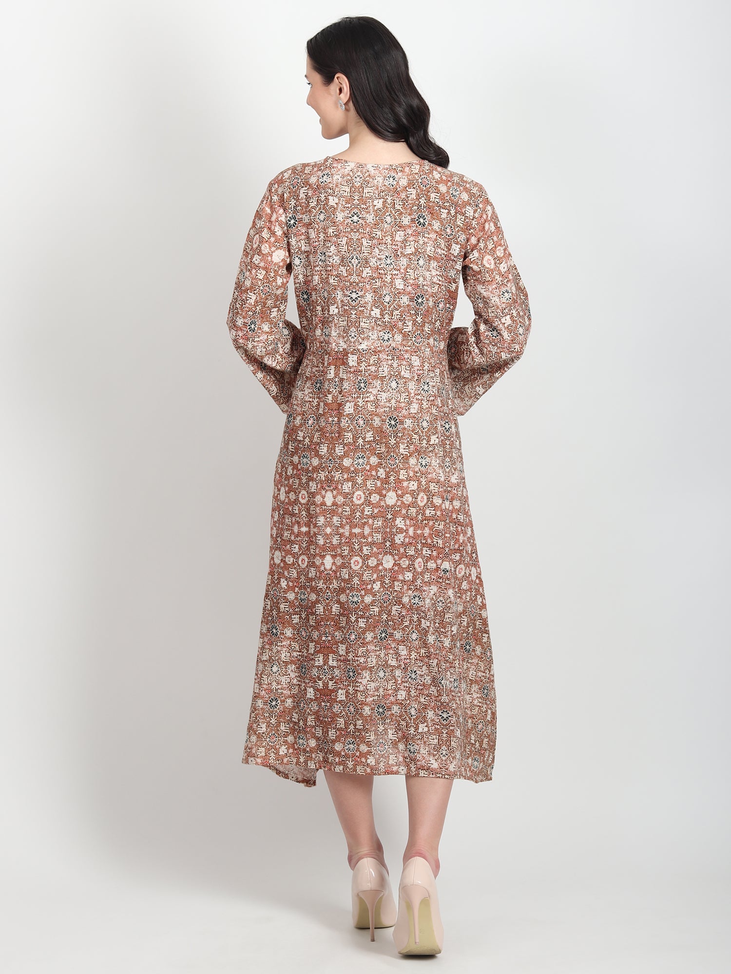 Freda Floral Printed Cotton Dress