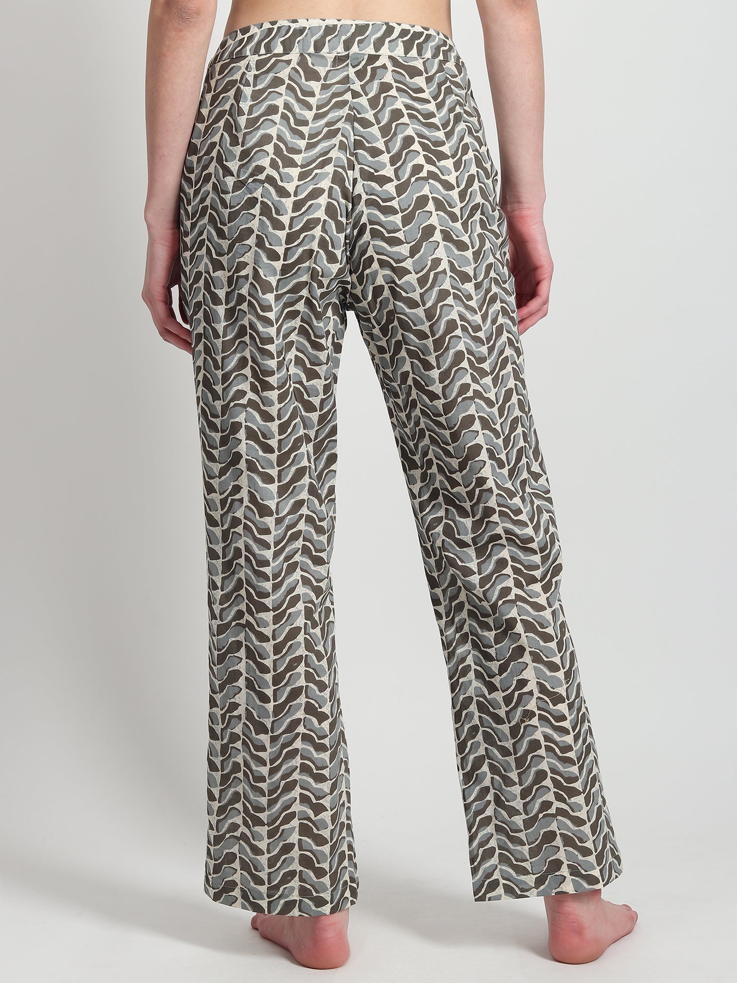 Leo Block Printed Cotton pants