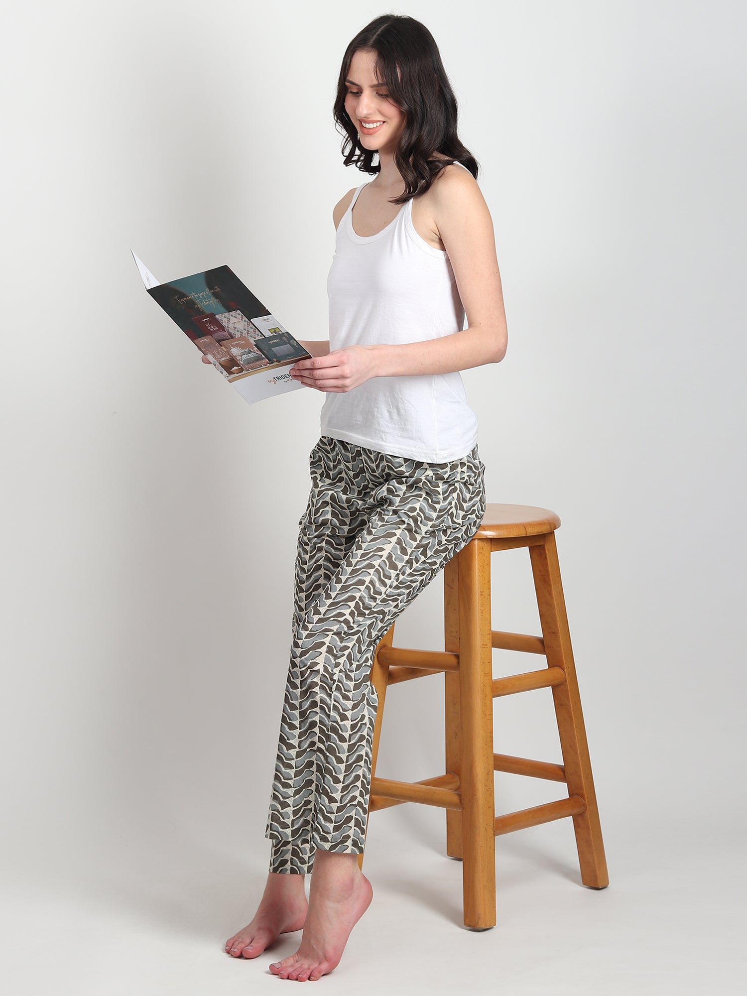 Leo Block Printed Cotton pants