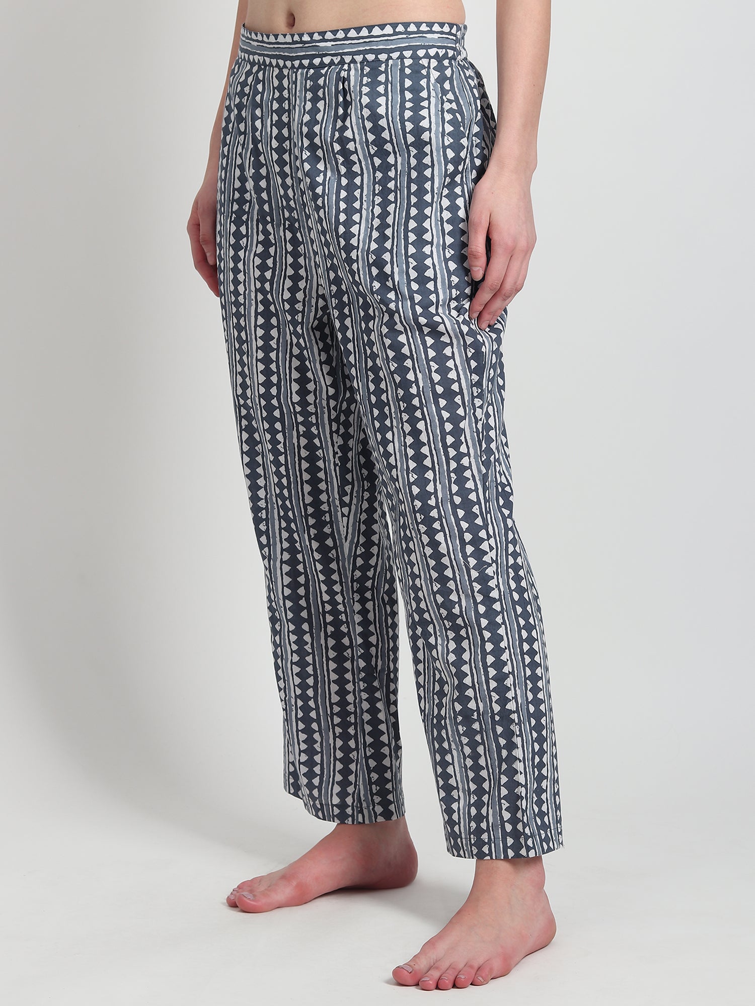 Alyson Block Printed Cotton pants