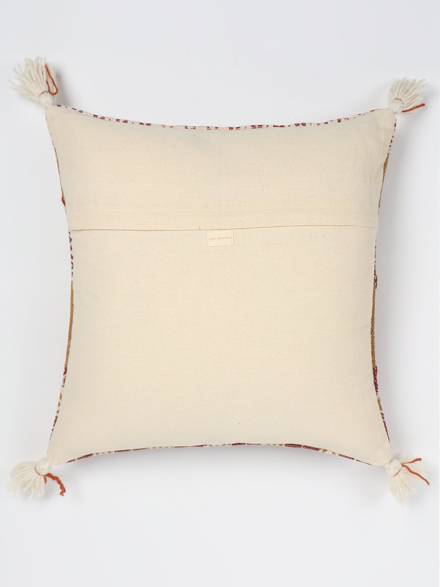 BORDER - SQUARE CUSHION COVER - BROWN