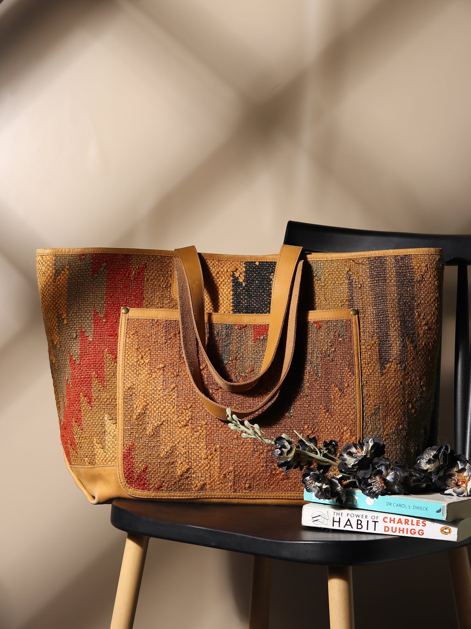 BLINK - KILIM & LEATHER HAND BAG