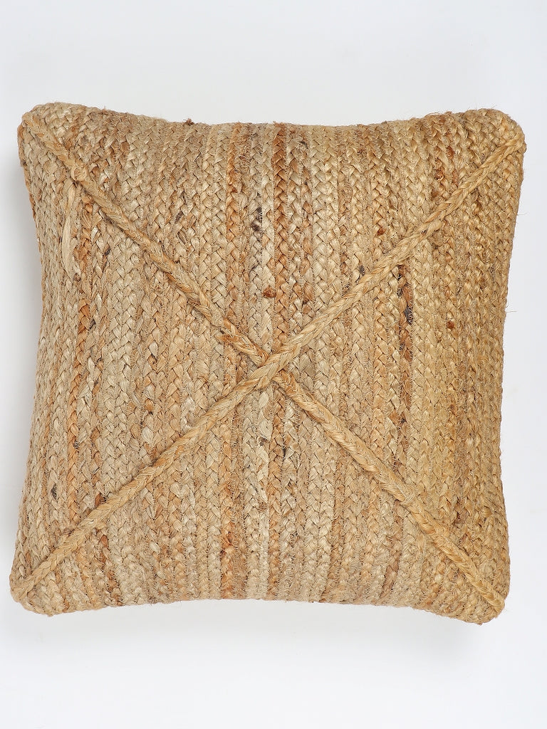 VATA JUTE BRAIDED - SQUARE CUSHION COVER