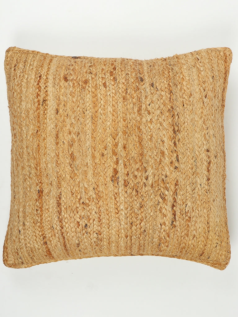 XQUIC JUTE BRAIDED - SQUARE CUSHION COVER