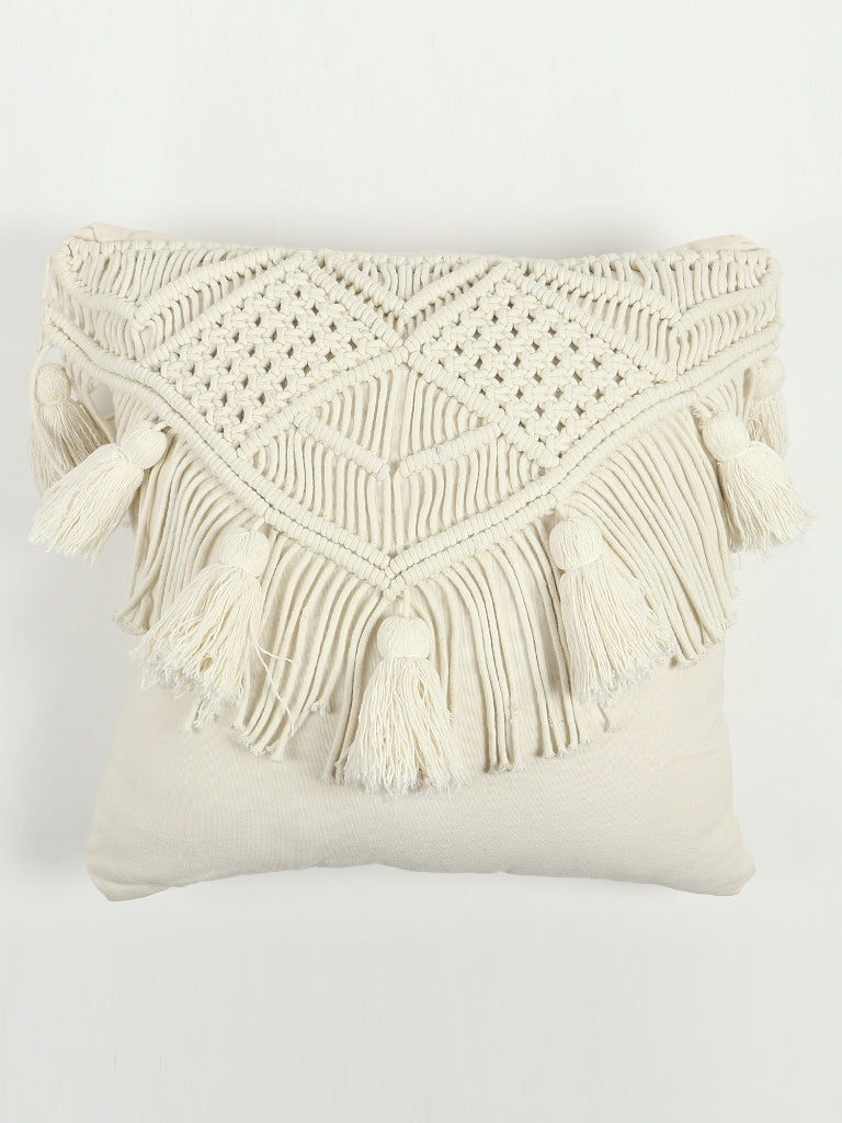 GRONW  - MACRAME SQUARE CUSHION COVER