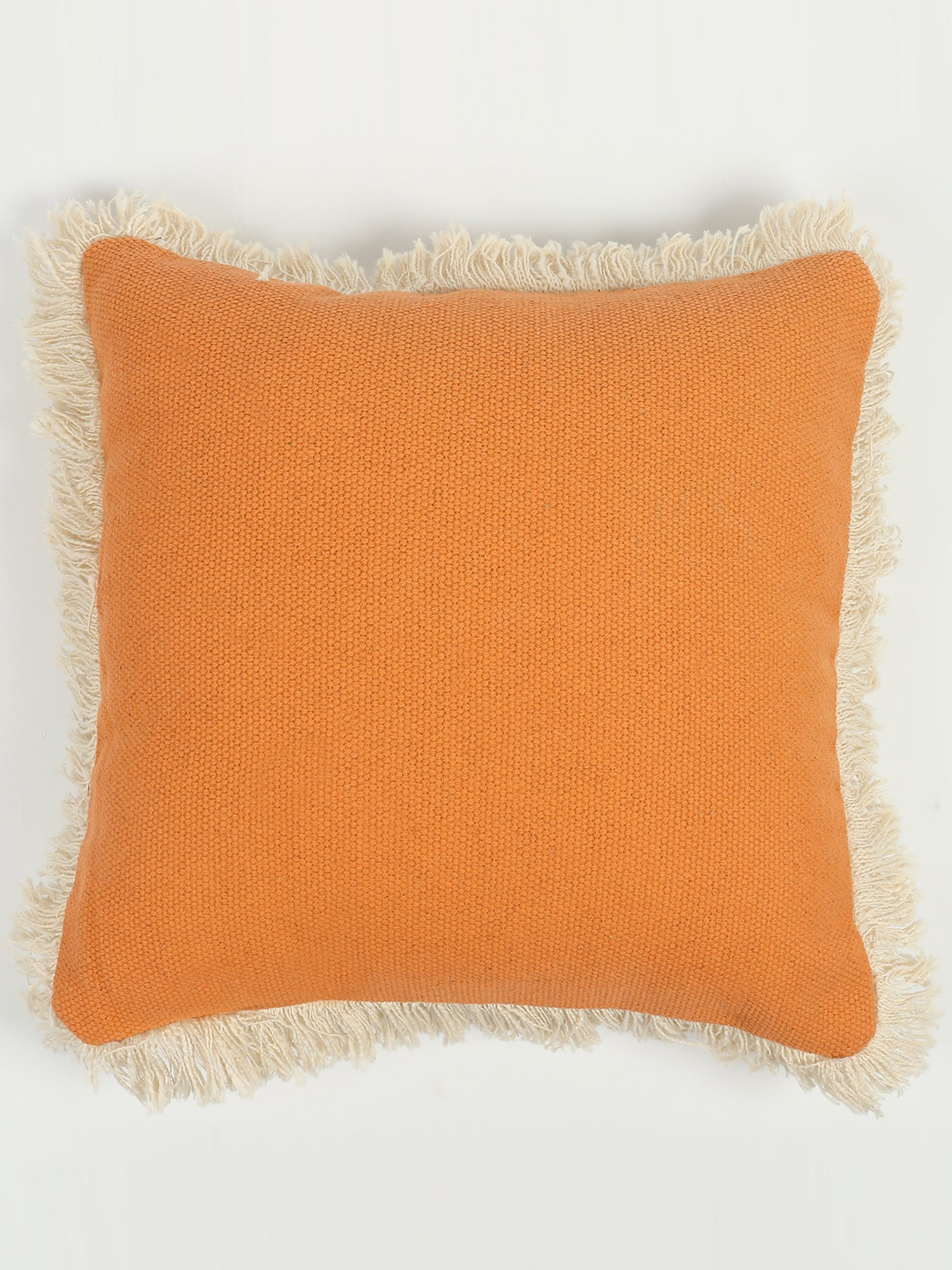 GUNNR SOLID ORANGE SQUARE CUSHION COVER