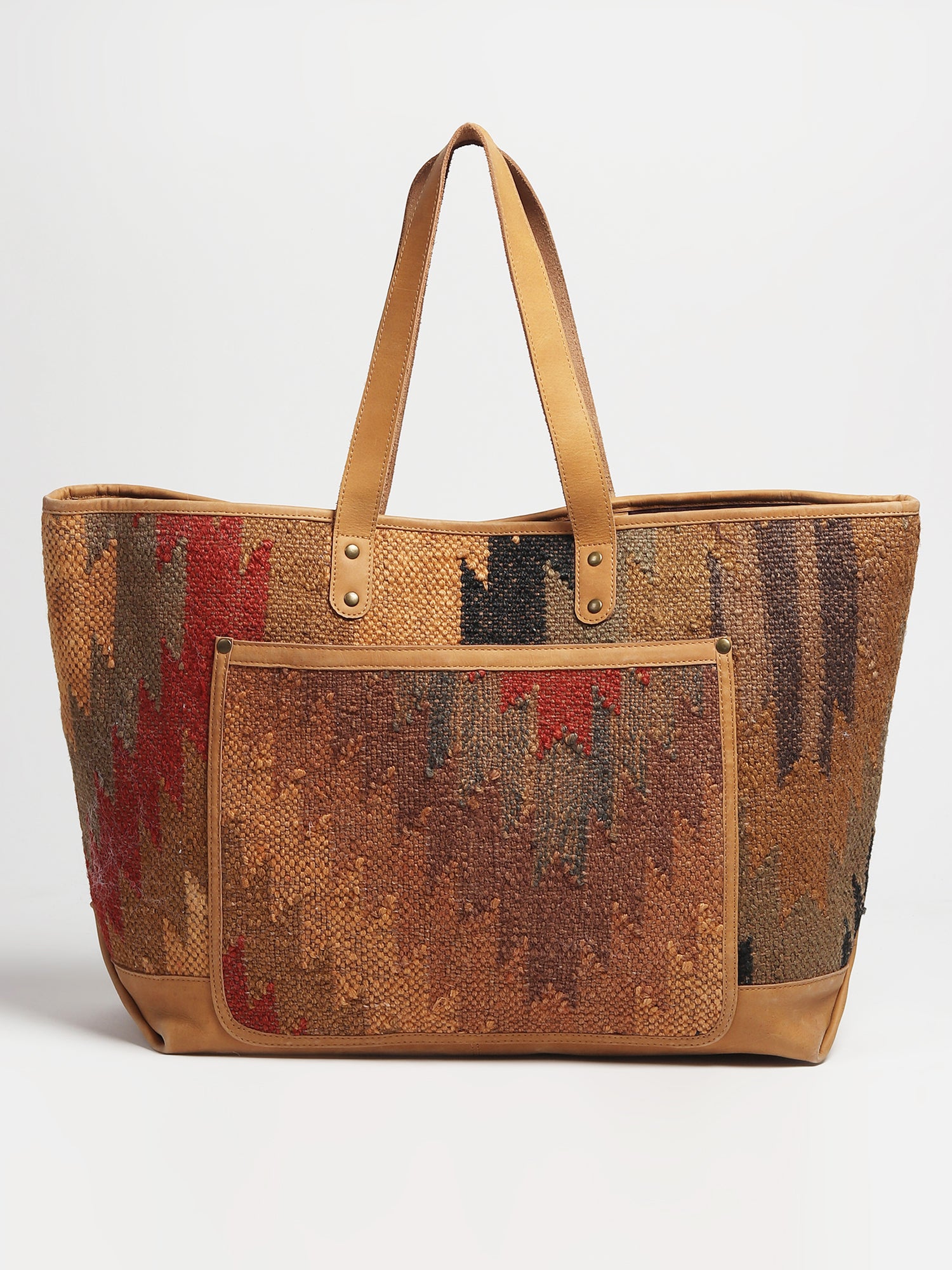 BLINK - KILIM & LEATHER HAND BAG