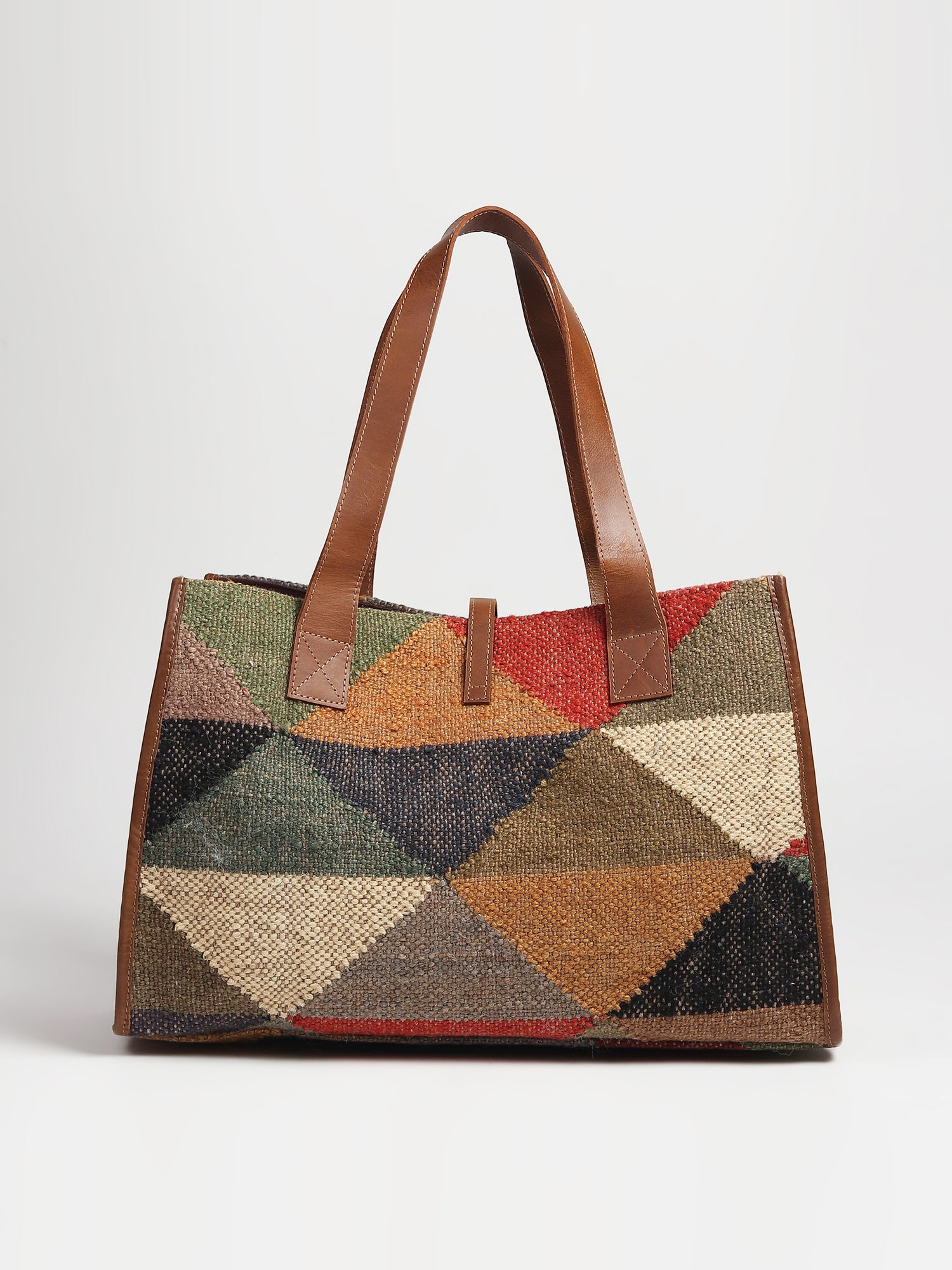 UMBRA - KILIM & LEATHER HAND BAG