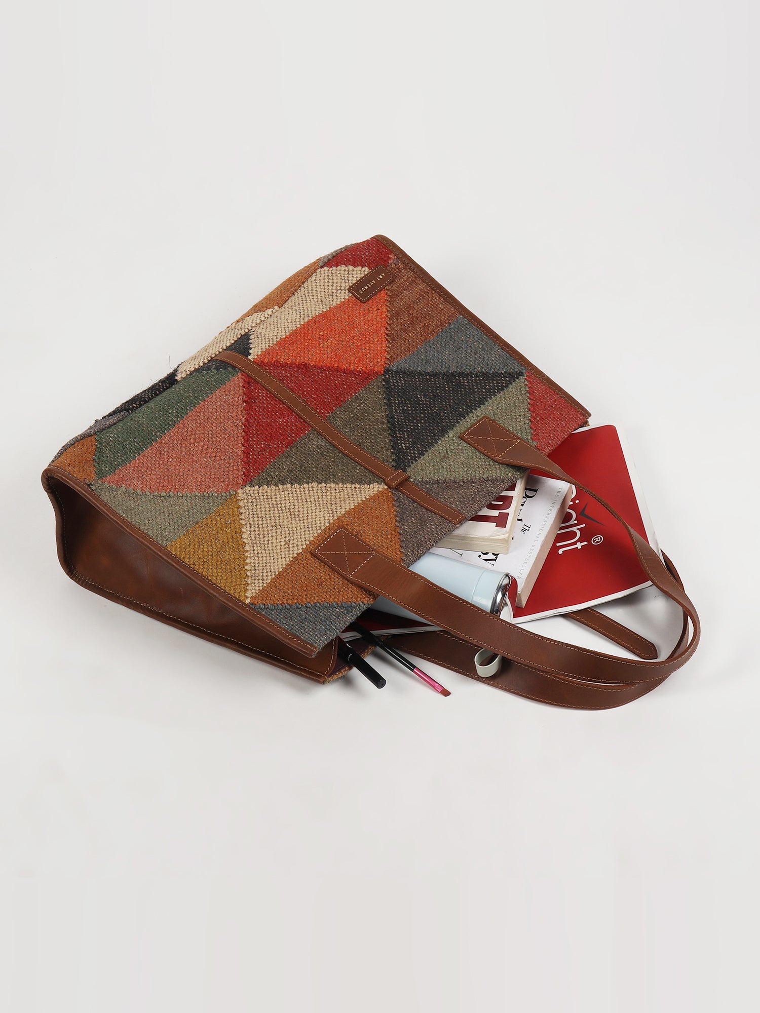 UMBRA - KILIM & LEATHER HAND BAG