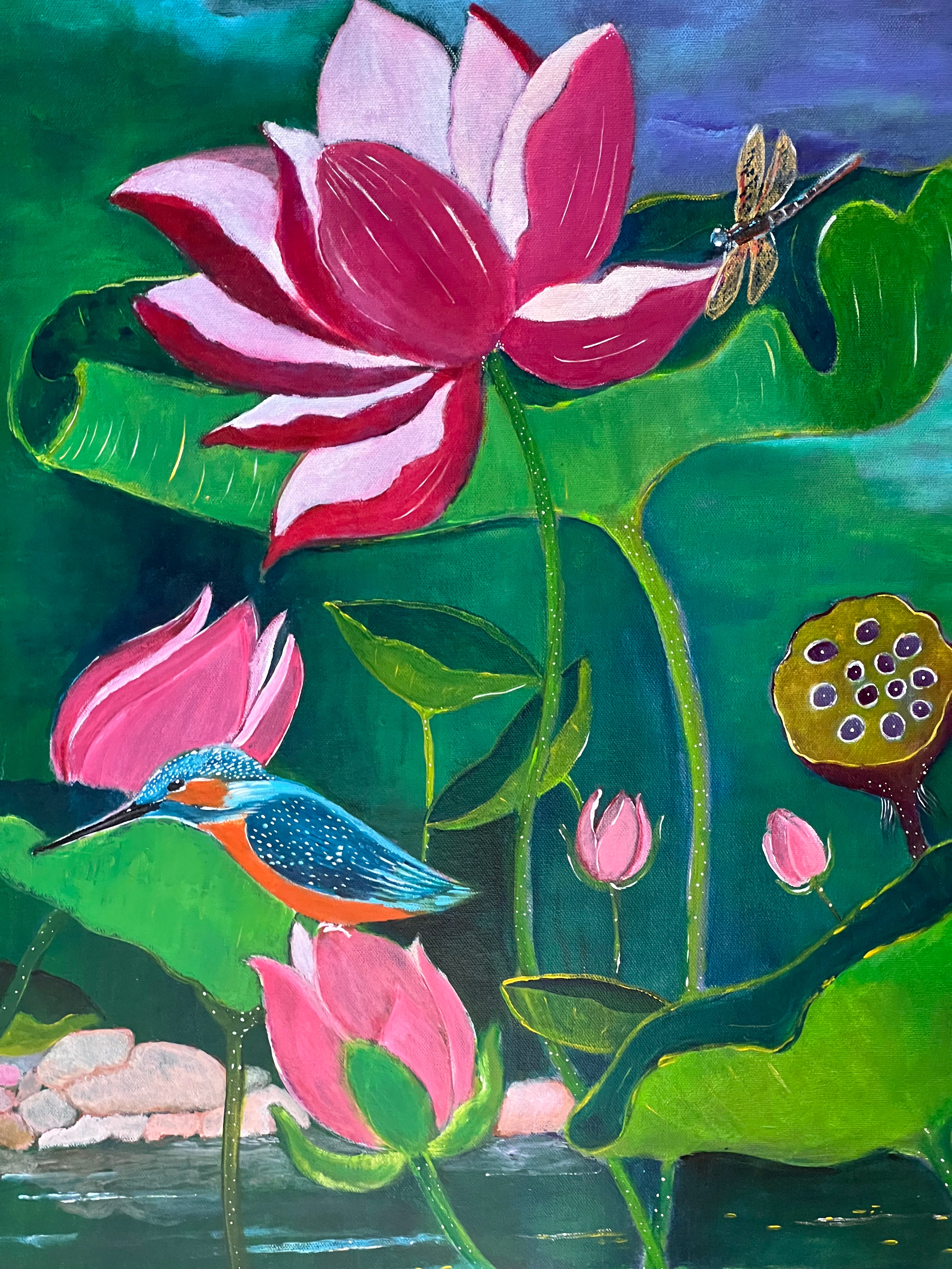 Lotus Bloom Painting