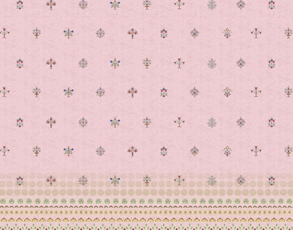 Shop Pink Indian Motif Wallpaper for Bedrooms