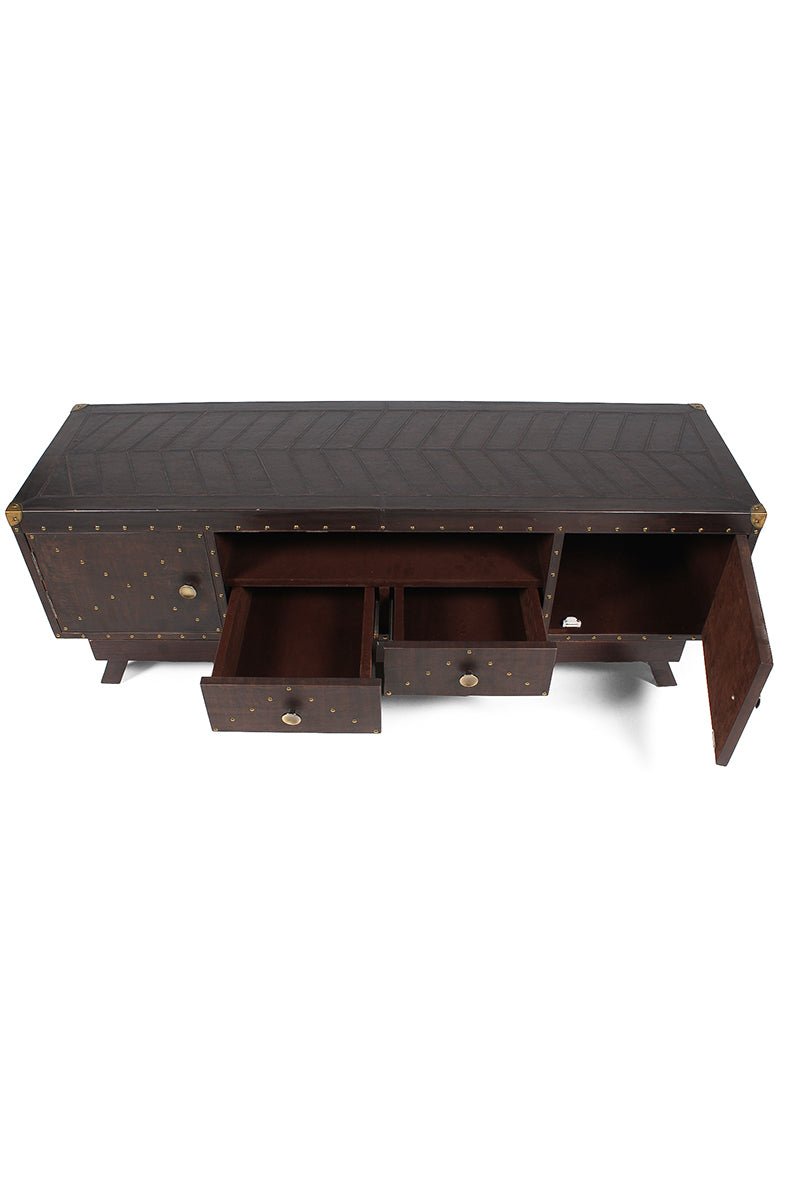 FAIRFIELD TV UNIT - LEATHER - ART AVENUE