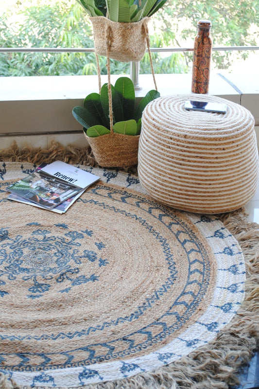 NIELLO - ROUND JUTE RUG - ART AVENUE