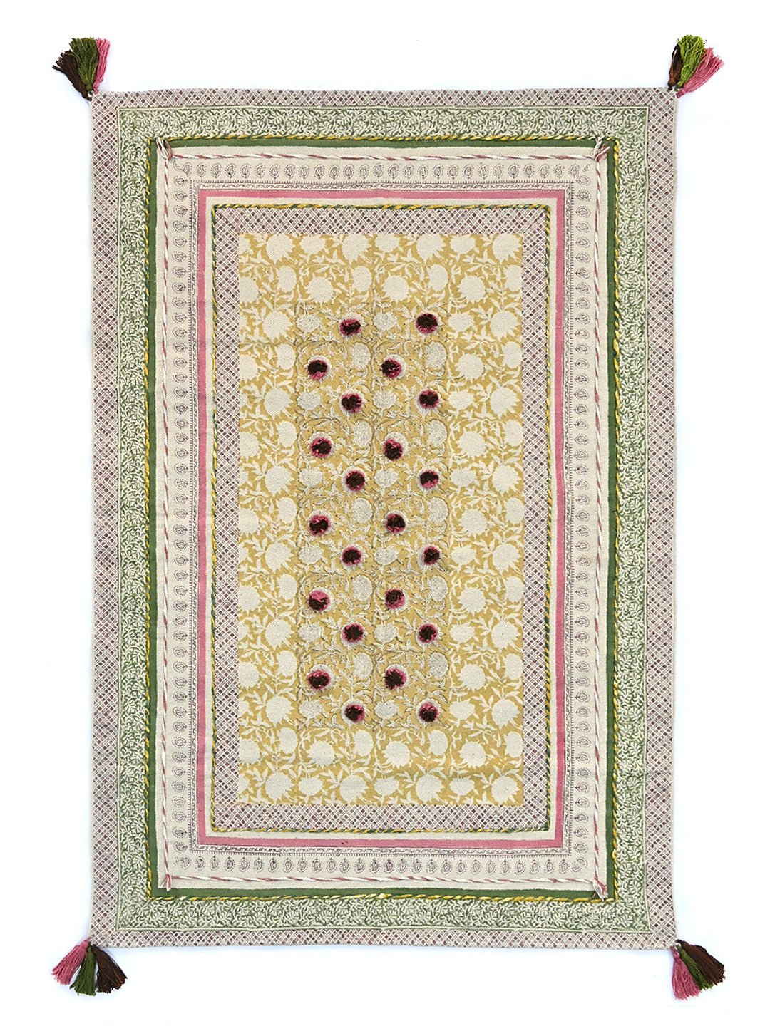 MARRONE - BLOCK PRINTED RUG - ART AVENUE