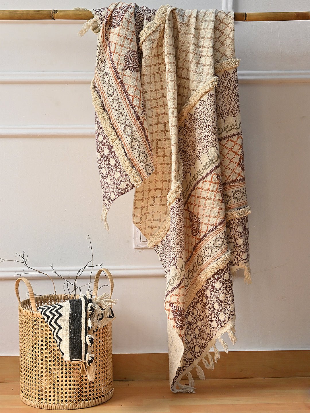 GALINA - BLOCK PRINTED THROW - ART AVENUE