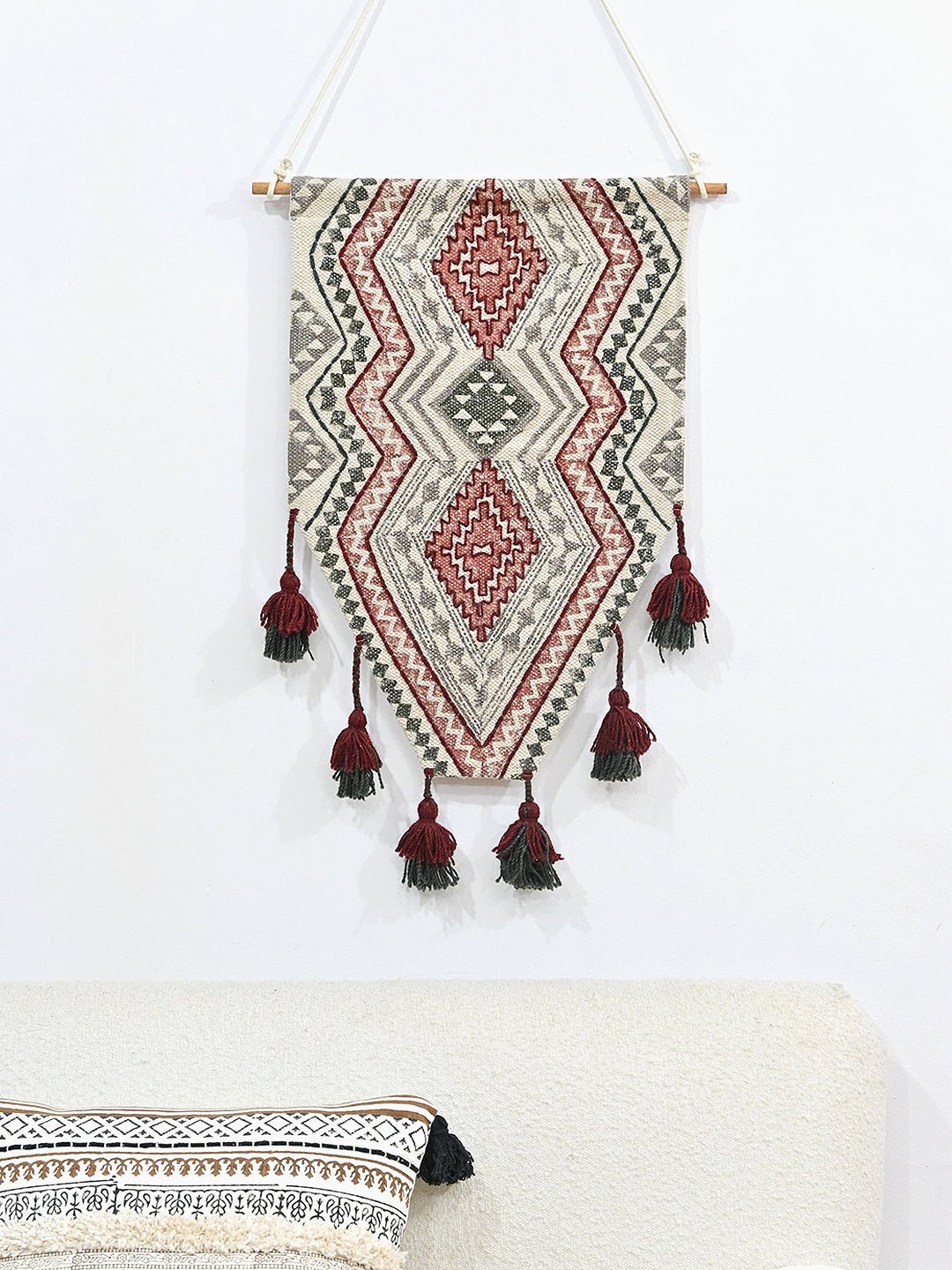 AZILAL - COTTON BLOCK PRINTED WALL HANGING - ART AVENUE