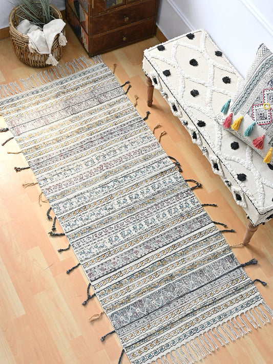 WIND - BLOCK PRINTED FLOOR RUNNER - ART AVENUE