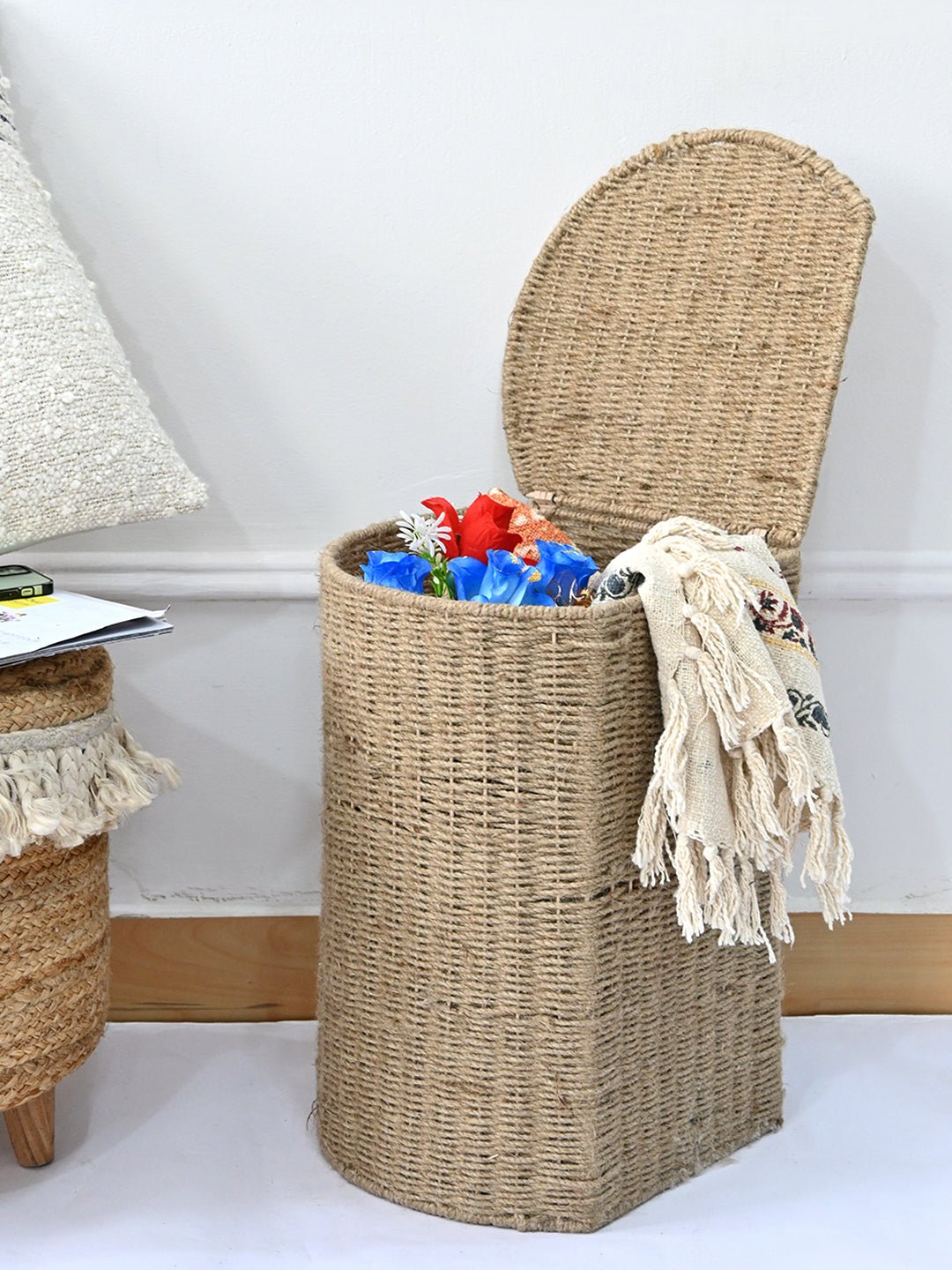 REED - MULTIPURPOSE JUTE BASKET - ART AVENUE