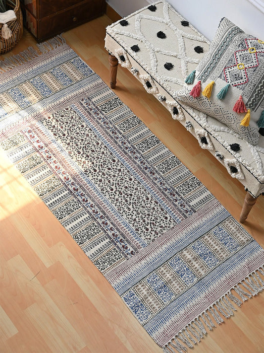 BANJUL - BLOCK PRINTED FLOOR RUNNER - ART AVENUE