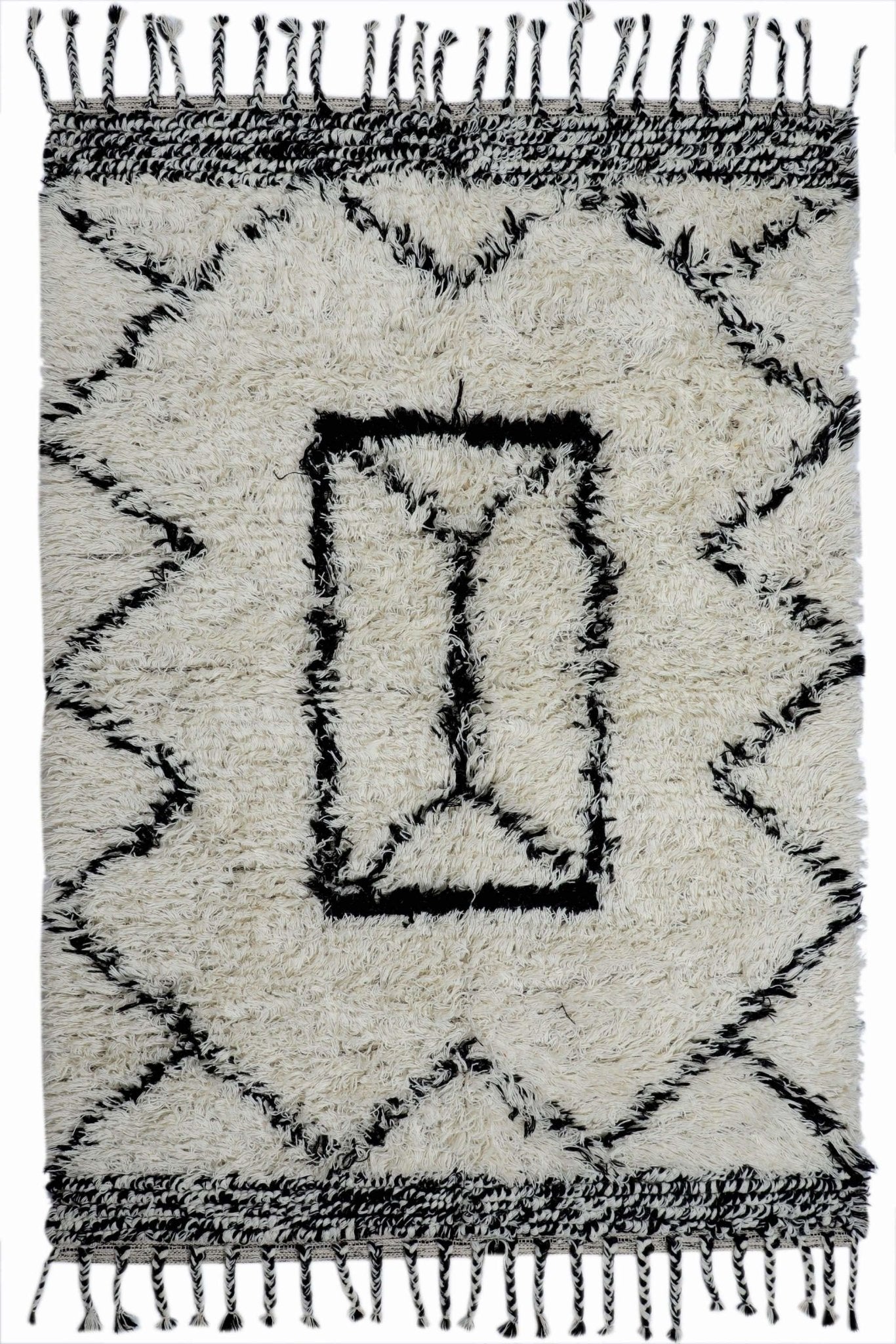 KHETRI - HANDWOVEN RUG - WHITE - ART AVENUE