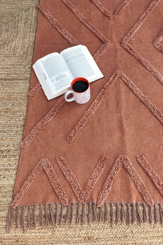 MADISON - OVERDYED HAND EMBROIDERED - RUST PINK - ART AVENUE