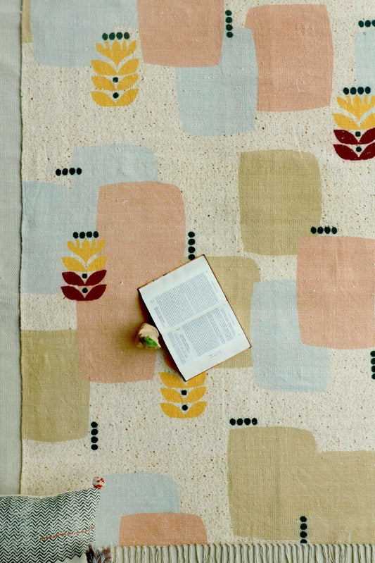 MODAK - PRINTED RUG - PEACH - ART AVENUE