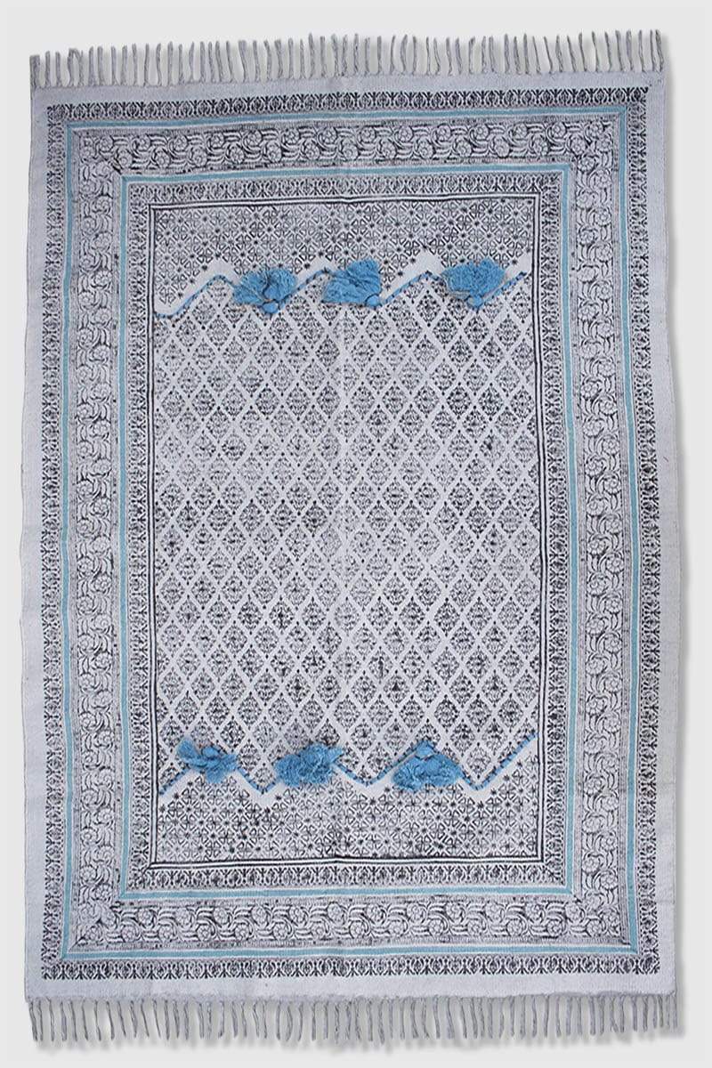 ROCKSALT - BLOCK PRINTED RUG - ART AVENUE