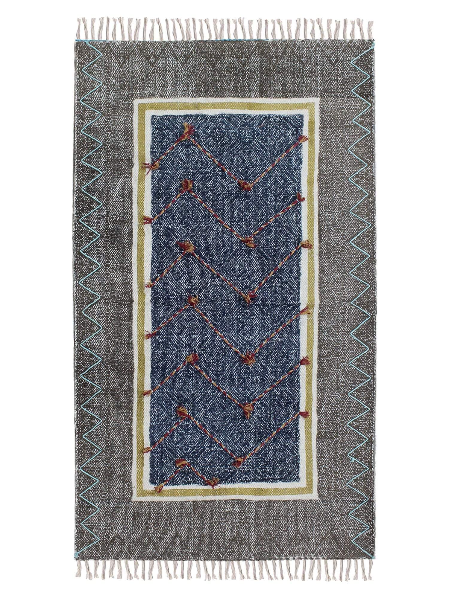 SCENE - BLOCK PRINTED RUG - ART AVENUE