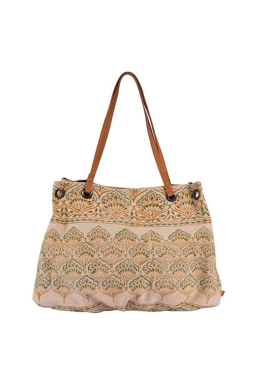 SINT - BLOCK PRINTED HAND BAG - ART AVENUE